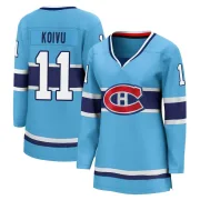 Light Blue Women's Saku Koivu Montreal Canadiens Breakaway Special Edition 2.0 Jersey