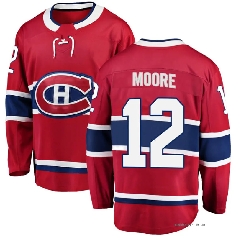 Red Men's Dickie Moore Montreal Canadiens Breakaway Home Jersey