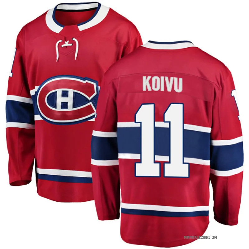 Red Men's Saku Koivu Montreal Canadiens Breakaway Home Jersey