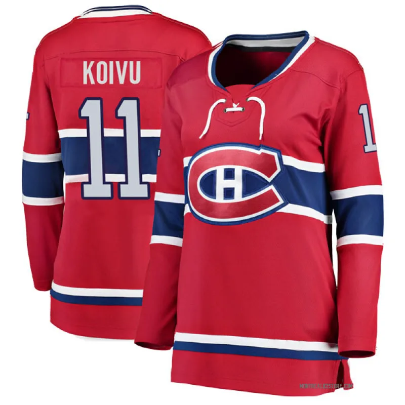 Red Women's Saku Koivu Montreal Canadiens Breakaway Home Jersey